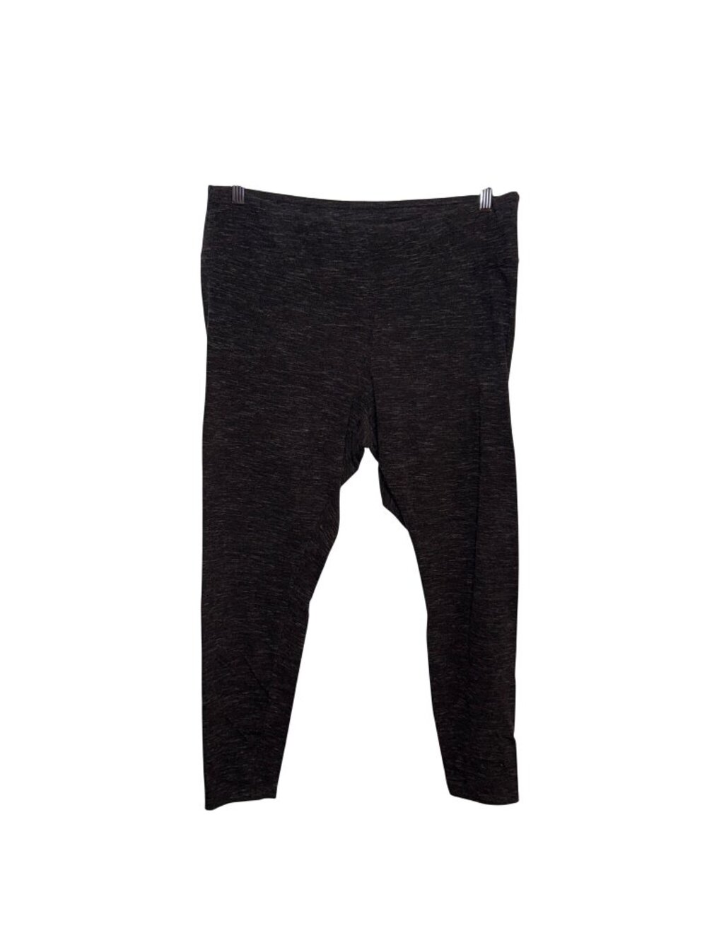 EVRI Womens 1X Everyday Leggings Charcoal Gray Stretchy Plus Size